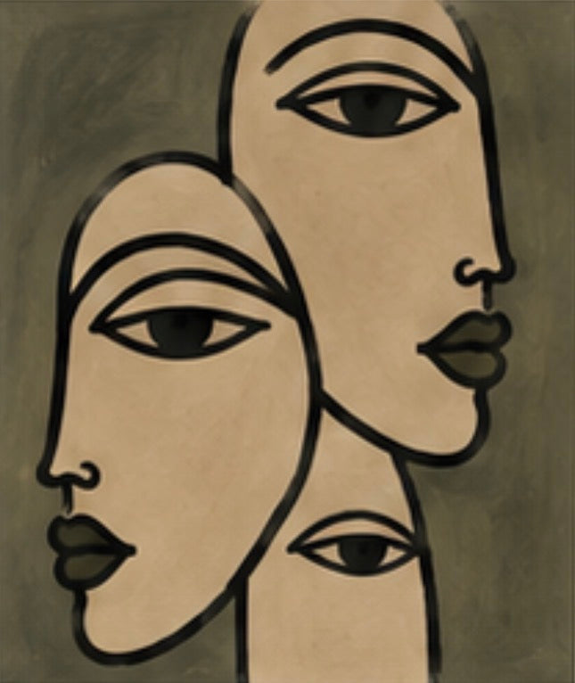 Three faces